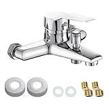 Mischbatterie Badewanne Kit, Wandmontage Wannenarmatur, Einhebel Badewannenarmatur, Heiß und Kalt...