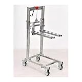 Hebewinde Stapler – Faltbarer manueller Gabelstapler aus verzinktem Stahl für Zuhause, Garage,...