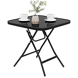 eSituro Klapptisch, Beistelltisch klappbar, Balkontisch Campingtisch Gartentisch Bistrotisch, mit...