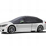 BEXITA Halbgarage Auto Winter Abdeckplane Wasserdicht Outdoor Autoabdeckung Halbe Autoplane...