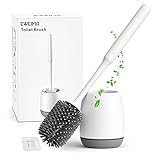 Klobürste Silikon, EWEIMA WC-Bürste Silikon mit Schnell Trocknendem Haltersatz, Toilettenbürste...
