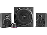 Speedlink Gravity LT PC Lautsprecher 2.1 Soundsystem Bluetooth - mit Subwoofer aus Holz, Aktiv...