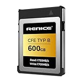 RENICE 600 GB CFexpress-Karte Typ B, Super-Fast Read 1750 MB/s, Schreiben 1700 MB/s, pSLC Flash,...