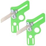 Angoily 2 Stück Handhobel Holz Hobel Handflugzeug Einstellbar mit Klingenskala zum Trimmen von...