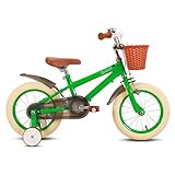 STITCH 12 Zoll Kinderfahrrad für Mädchen und Jungen ab 2 3 4 Jahre, 12 Zoll Kinderfahrrad mit...