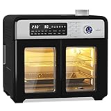 HOMELUX Heißluftfritteuse XXL 28L Minibackofen mit Umluft, Mini-Öfen 1700W, 18 Programme, 7...