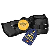 BEST SPORTING Gewichtsmanschetten 2er Set I 1,2kg I Gewichte für Beine und Arme beim Fitness,...