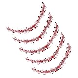 Set mit 5 Herz-Luftschlangen für Valentinstag, Party, bunte Hängedekoration, Hochzeit oder...