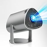 KAITOL Mini Beamer, 4K HD 1080P Projector, 180°Dreh Videoprojektor Unterstützt WiFi 6 und...