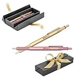 rOtring 600 Kugelschreiber Geschenkset - Roségold & Gold Metallstifte mit schwarzer Tinte - Premium...