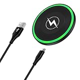 15W Induktive Ladestation Wireless Charger,Qi Ladestation Handy Kabelloses Ladegerät LadePad...