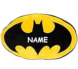 alles-meine.de GmbH großes Plüsch Kissen/Schmusekissen - Logo Batmann - incl. Name - 48 cm * 27 cm...