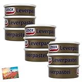 Set 3x Unox Leverpastei Leberwurst 3x56 g I 504 g I niederländische Leberwurst für ihre Backwaren...