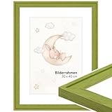 WANDStyle Bilderrahmen für Kinderzeichnungen, Grün Kinderbilderrahmen 13x18 cm, Bilderrahmen...
