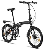 Licorne Bike Phoenix 20 Zoll Aluminium Faltrad Klapprad Scheibenbremse Discbremse Faltfahrrad Herren...