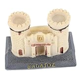 Alipis Miniatur-badajoz Schlossfigur Resin Mini Garten Dekoration Kunstvoll Detailreich...