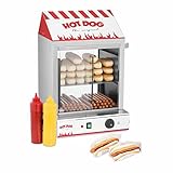 Royal Catering Hot Dog Steamer RCHW 2000 Würstchenwärmer für bis 200 Würstchen 50 Brötchen...
