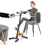 COSTWAY Arm und Beintrainer Pedaltrainer, heimtrainer Fahrrad Mini Stepper Fitnessbike, 9 stufig...