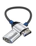 Nersligek 4K DisplayPort auf HDMI Adapter, Unidirektional DP (Display Port) Stecker auf HDMI Buchse...