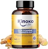 Glucosamin und Chondroitin – 240 Kapseln mit MSM, Meereskollagen, Hyaluronsäure, Kurkuma,...