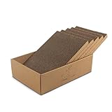 casa pura Katzenkratzbox Tiger mit 5 Kratzbrettern - 43,5 x 29,5 x 14 cm - Doppelseitige Kratzpappe...