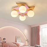 FWX E27 Deckenleuchte Holz Pinwheel Lampen kreative Deckenlampen Schlafzimmer Lichter Jungen...