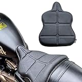 AriKroii Motorrad Sitzkissen Mit Verschleißfeste Lederhaut, Gel Sitzkissen Motorrad Honeycomb...