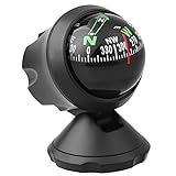 DIGJOBK Kompass Outdoor Black Ball Dashboard Navigation Compass
