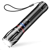 Blukar LED Taschenlampe Aufladbar, 2000 Lumen Extrem Helle Zoombares Taschenlampen mit 5 Lichtmodi...