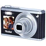 Rollei Compactline 10X Digitalkamera, 20MP FHD Kompaktkamera 10X Optischer Zoom & Selfie Display...