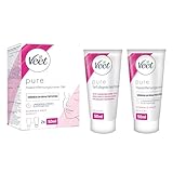 Veet Pure Haarentfernungscreme-Set Gesicht - Für Oberlippe, Wangen & Augenbrauen, normale Haut - 50...