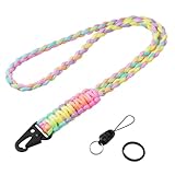 Vicloon Paracord Schlüsselanhänger, 1 Stück Umhängeband Schlüsselband, Paracord Lanyard mit...
