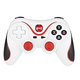 Drahtloser Bluetooth-Gamecontroller, Ps3-Fernbedienung Bluetooth4.0 Wiederaufladbares Remote-Gamepad...