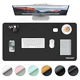 TECKNET Schreibtischunterlage, 80 x 40cm Große Tischschutzpolster,wasserdichte Laptop Desk Mat,PU...