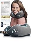 FLOWZOOM Comfy Nackenkissen Flugzeug & Auto - Einstellbares Memory Foam Reisekissen mit flexiblen...