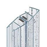 WITEN&NOCK Magnetduschdichtung für Dusche 200 cm Ein Paar für Duschkabine 90 Grad Eckeinstieg...