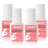 Sularpek 4 Stück Nagelkleber für Kunstnägel, 7ml Nail Glue, Nagelkleber für Tips, Nagel Kleber...