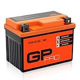 GP-PRO GP-001, 12V GEL 5Ah GEL Motorrad Batterie GTX4L-BS, wartungsfrei versiegelt vorgeladen...