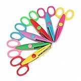 6-teiliges, sicheres Zackenscheren-Set für Kinder, buntes, dekoratives Papierscheren-Set mit...