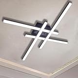 Sweier LED Deckenleuchte, 28W 6000K kaltweißes Modern Deckenlampe,Schwarze LED Lampe...