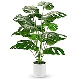Der Rose Kunstpflanze Künstliche Pflanzen Wie Echt 71 cm Kunstpflanzen Groß Fake Plant für...