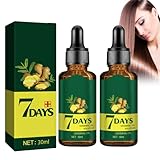 Dyceittdia 2pcs Ingwer Haarwachstumsöl, Ingwer Haarwachstum Ätherisches Öl, Ingwer Haarkur Öl,...
