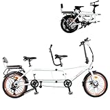 MAYFABD Tandem Beach Cruiser Fahrrad für Erwachsene Faltbares Tandem Beach Cruiser Fahrrad für...