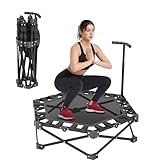 RDTOK Fitness Trampolin, Klappbares Mini Trampolin Indoor 106cm mit 3-Fach Höhenverstellbarem...