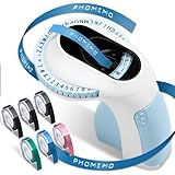 Foreverup Prägegerät 3D, Beschriftungsgerät Retro, Etikettiergerät mit 6 Rollen Prägegerät...