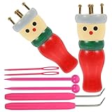 ARTSEWPLY Holz Strickset für Anfänger Teiliges DIY Garn Knitting Kit Leichtes Handliches Webrahmen...