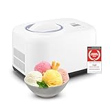 TZS First Austria Eismaschine & Joghurtbereiter | Ice Cream Maker selbstkühlend mit Kompressor und...