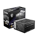 MSI MPG A1000G PCIE5 Netzteil EU Stecker, 1000W, 80 Plus Gold zertifiziert, vollmodulares ATX 3.0,...