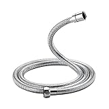 Ibergrif M20109-17 Duschschlauch 1,7 m, mit Verdrehschutz, Universal Brauseschlauch mit Knickschutz,...