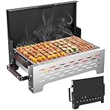 BIBEMOROL Camping Grill Holzkohle Klappbar Klappgrill Holzkohlegrill Outdoor-Grill - Kompakter &...